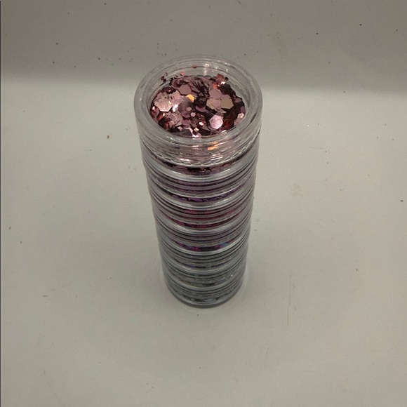 Stacked Multi-Color Glitter Pots - Picture 2 of 5